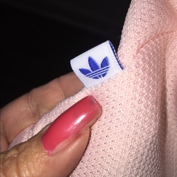Adidas size medium peach midi sress with logo casual street wear comfy cozy - Picture 11 of 15